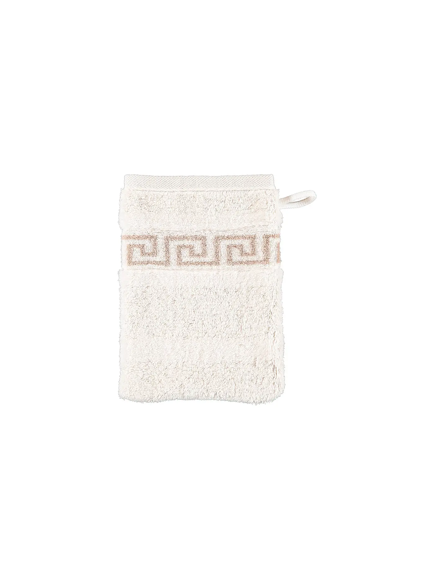 CAWÖ | Waschhandschuh Noblesse Duo 16x22cm Anthrazit | beige